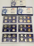 2001 2004 2005 US Mint Proof Set 3 Units