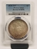 1878 PCGS MS63 Reverse of 1878 Slabed