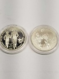 1996 Atlanta Olympics Silver Commemorative Dollar 2 Units