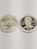 1996 Atlanta Olympics Silver Commemorative Dollar 2 Units