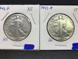 1942-P Standing Liberty Half Dollars, 2 Units