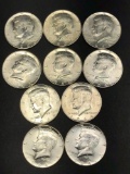 1964 Kennedy Half Dollars, 10 Units