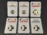 Slabbed Nickels, 6 Units