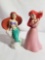 Disney Little Mermaid Ariel Porcelain Figure Bell 2 Units