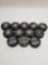 Anaheim Ducks LA Kings Hockey Pucks Signed 12 Units