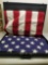 Large Locking Case With Cotton Sewn American Flag