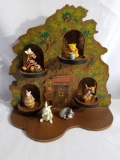 Disney Winnie the Pooh Thimble Collection In Cottage