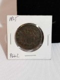 1865 2 Cent Piece Coin