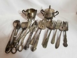 Silver Plate Sugar Creamer Large Flatware 14 Units