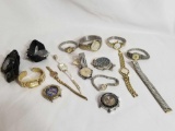 Vintage Mens Womens Watch Lot 16 Units