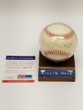 Willie Mays Signed Baseball PSA COA