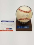 Mike Piazza Signed Baseball PSA COA