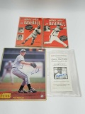 Baseball Magazines Signed Photo Ticket 4 Units