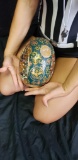 Chinese Satsuma Painted Ceramic Egg