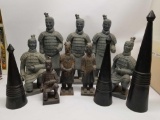 Chinese Warrior Statues Horns 11 Units