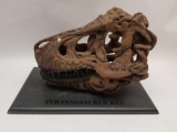 Tyrannosaurus Rex Skull on Stand 14in