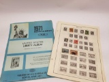 1971 Stamp Pages Lots of Vintage Stamps