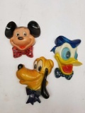 Vintage Disney Plastic Wall Art 3 Units