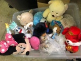 Tub of stuffed Animals