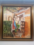 L. Berenice Diaz Framed Painting on Canvas