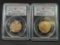 2 Slabbed Coins 2009 Native American Zachary Taylor PCGS SP68