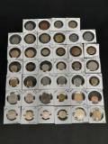 Foreign Coin Lot, 1940s-2000s, France, Europe, Arabic, Korea, New Zealand, Canada, more