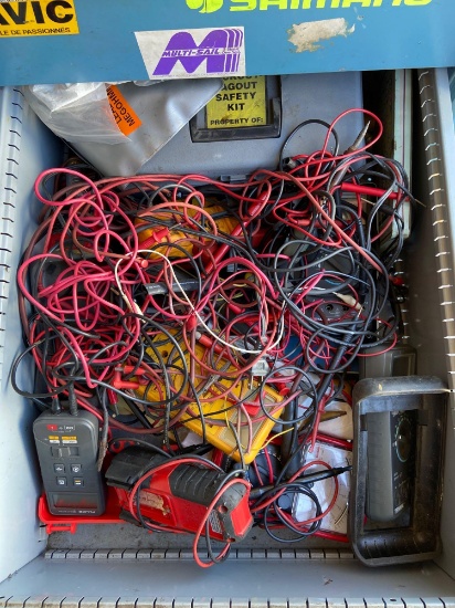 Shelf contents fluke multimeters