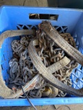Crate of chain straps shackle