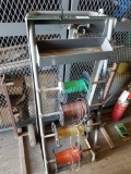 Metal Rolling Cart Spool Carrier With wire Spools