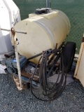 Trailer Motorized Pump Sprayer Tank