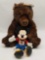 Disney Mickey Bear Hand Puppet 2 Units