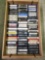 Wood Wine Box Full of 8 Track Tapes