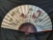 Giant Decorative Sensu Chinese Folding Fan, 38in Tall