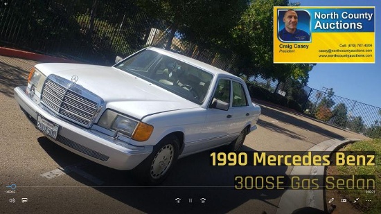 running 1990 Mercedes-Benz 300SE Gas Sedan 244-000 Miles