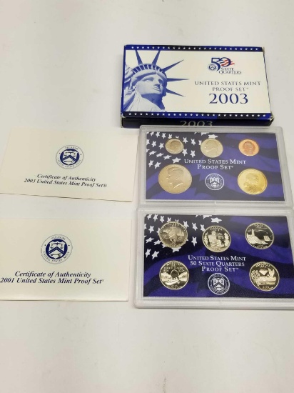 2003 Double Proof Set with State Quarters