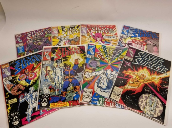 Vintage Marvel Comic Books 8 Units Silver Surfer