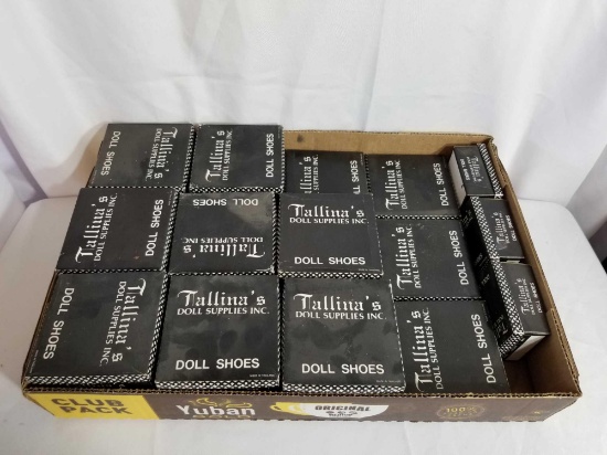 Vintage Tallinas Doll Shoes New in Box