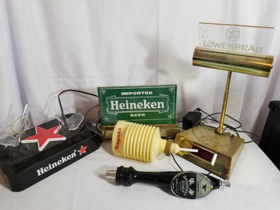 Box Lot Beer Advertising Items 5 Units