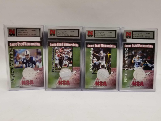 Peyton Manning Game Used Jersey Card 4 Units