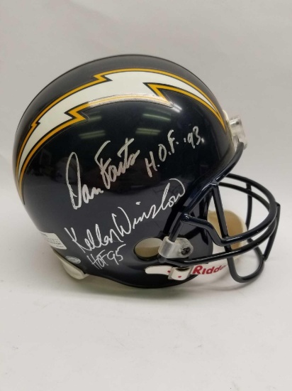 San Diego Chargers Dan Fouts Kellen Winslow Signed Helmet