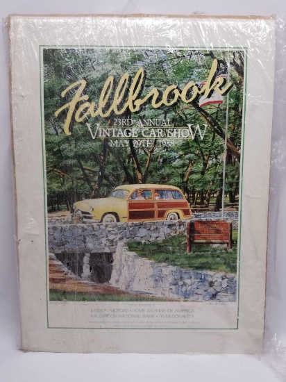 1988 Fallbrook Poster Signed Ken Eberts Numbered