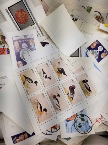 Box Full of Foreign Stamp Blocks