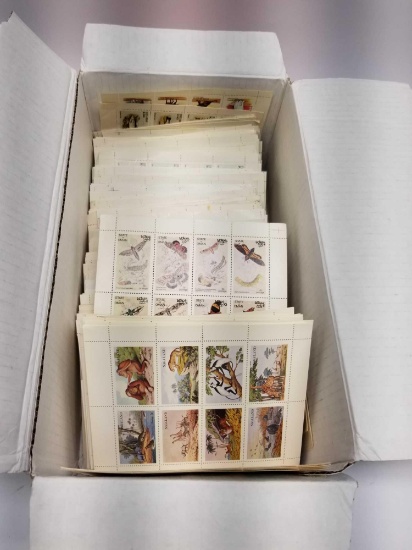 Box Full of Foriegn Stamp Blocks