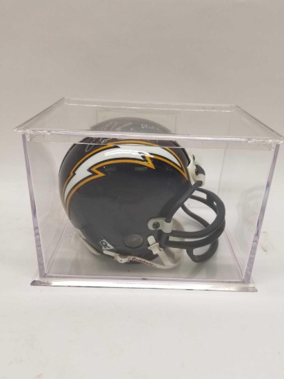Chargers Mini Helmet Signed Ladainian Tomlinson COA