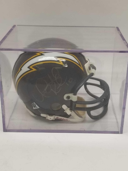 Chargers Mini Helmet Signed