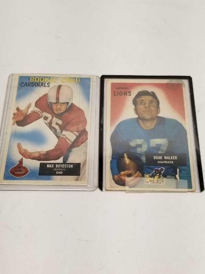 1955 Bowman Doak Walker Max Boydston Cards