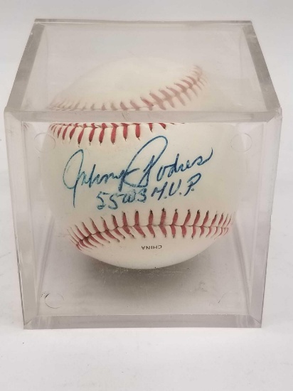 Signed Baseball says Johnny Podres