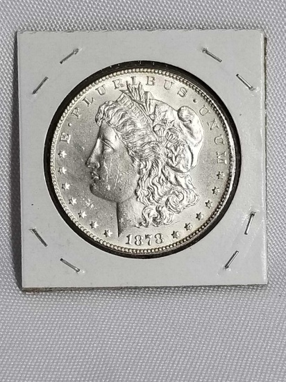 1878 S Morgan Silver Dollar Gem Bu Blazing Frosty