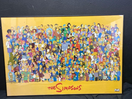 The simpsons character collage poster