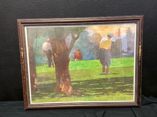 Signed framed art